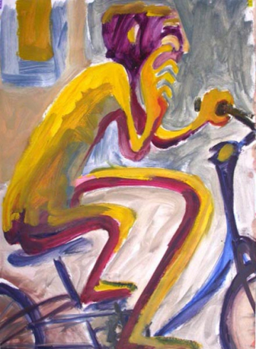 Nariz ciclo - 100x70cm - Óleo Papel -. 2004